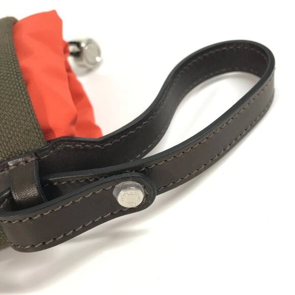 HERMES H800617EKAA Dog Treat Pouch Pet dog Pouch Khaki/Orange Unused - Picture 4 of 12